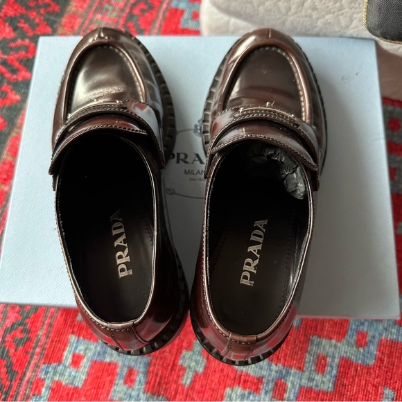 Prada Triangle Logo Loafers - Picture 11 of 12